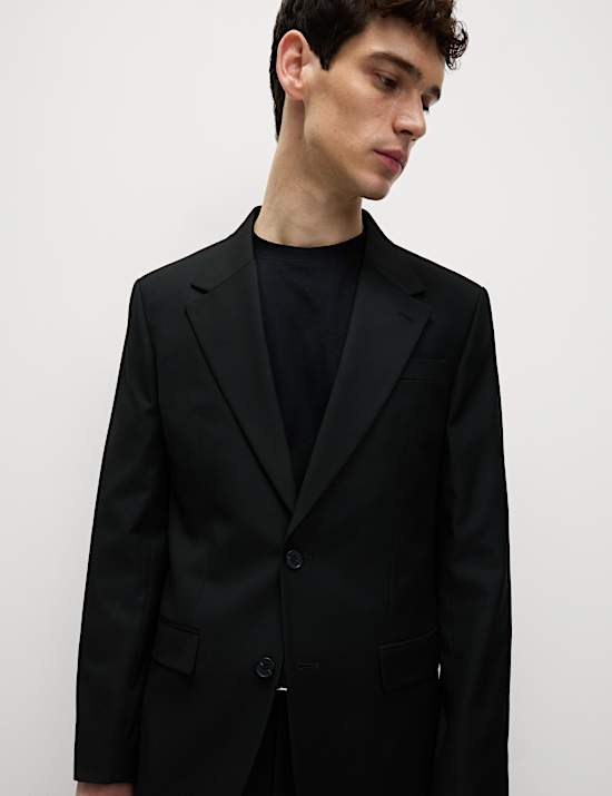 Relaxed Fit Stretch Suit Jacket