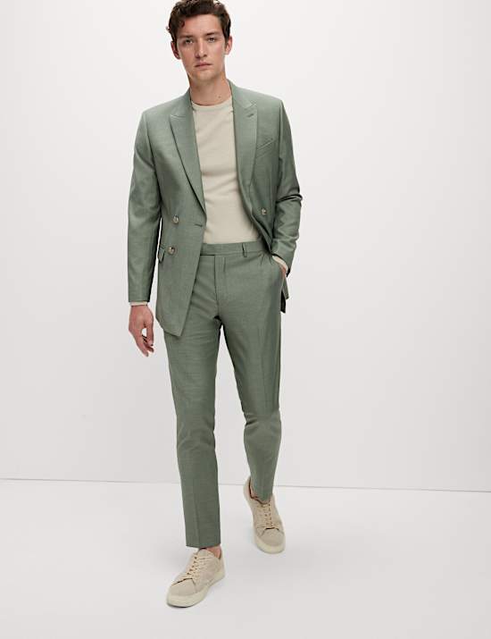 Slim Fit Stretch Suit Trousers