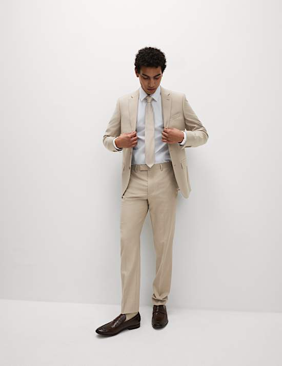 Slim Fit Stretch Suit Trousers