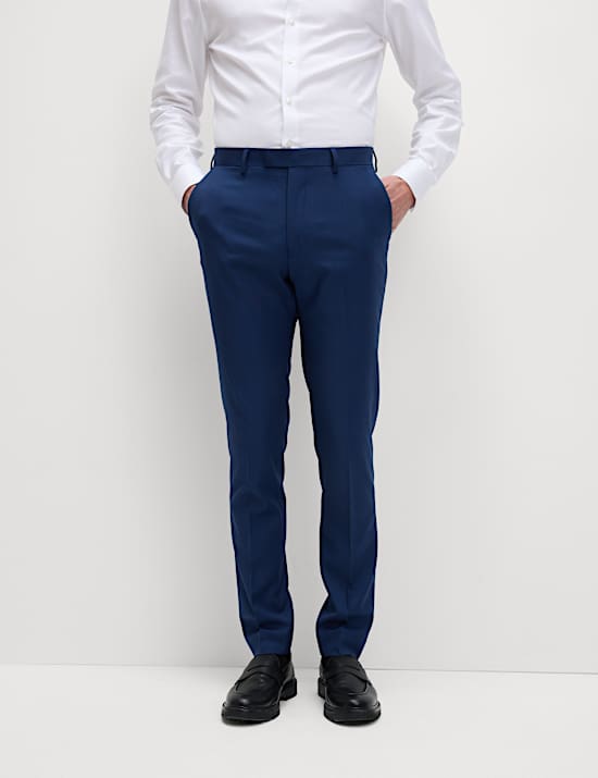 Skinny Fit Stretch Suit Trousers