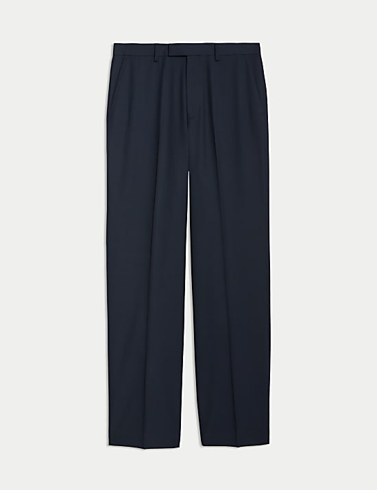 Relaxed Fit Stretch Suit Trousers