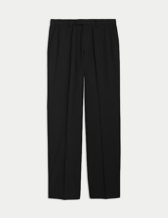 Relaxed Fit Stretch Suit Trousers