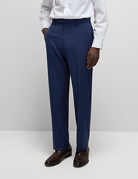 Regular Fit Stretch Suit Trousers