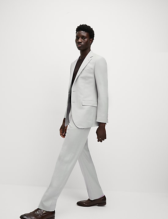 Regular Fit Stretch Suit Trousers