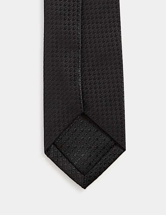 Λεπτή γραβάτα με γεωμετρικό σχέδιο