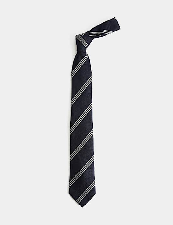 Wool Rich Triple Stripe Tie