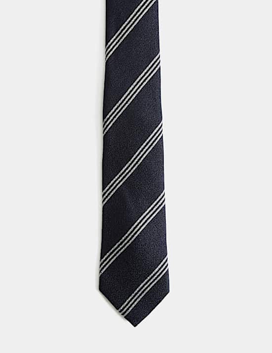 Wool Rich Triple Stripe Tie