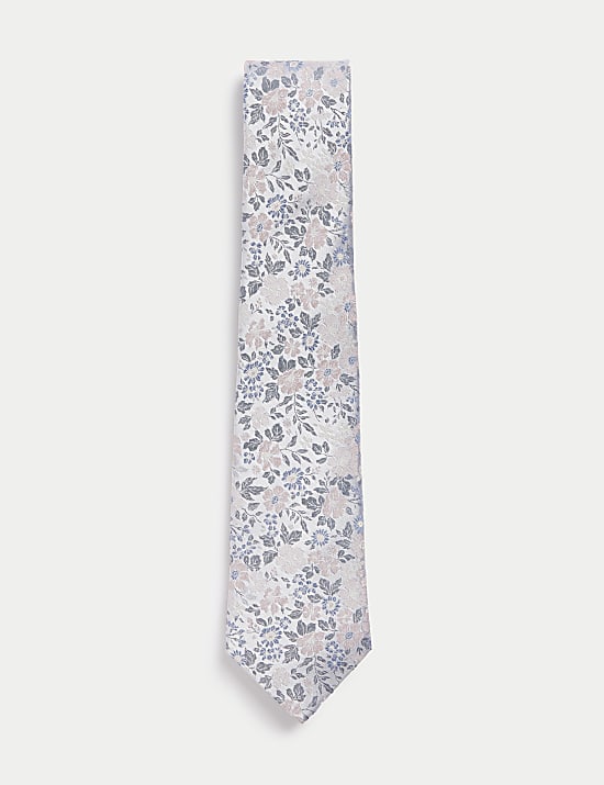 Floral Pure Silk Tie