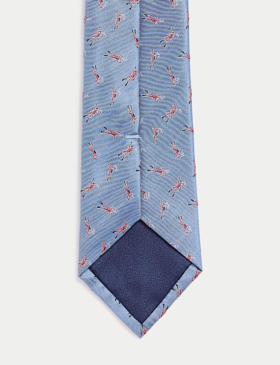 Scuba Print Pure Silk Tie