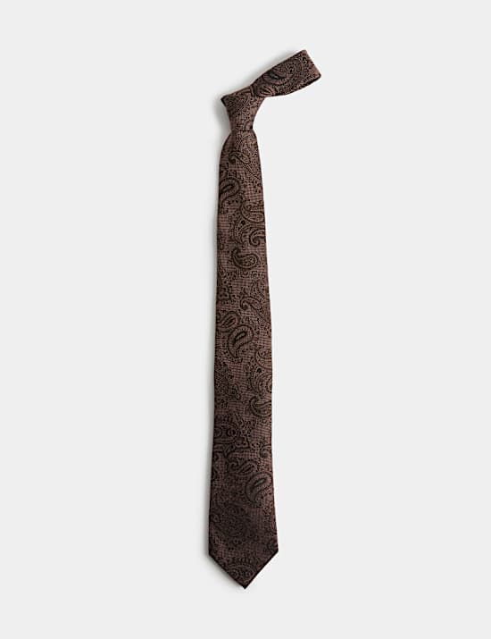 Paisley Silk Wool Tie