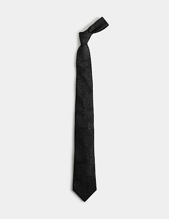 Paisley Silk Wool Tie