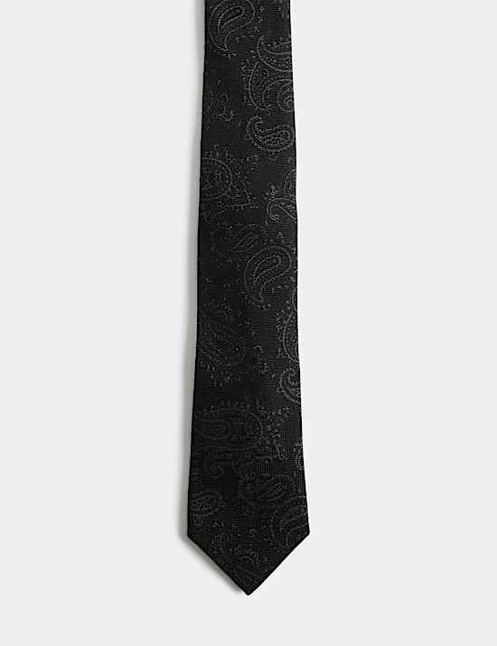 Paisley Silk Wool Tie