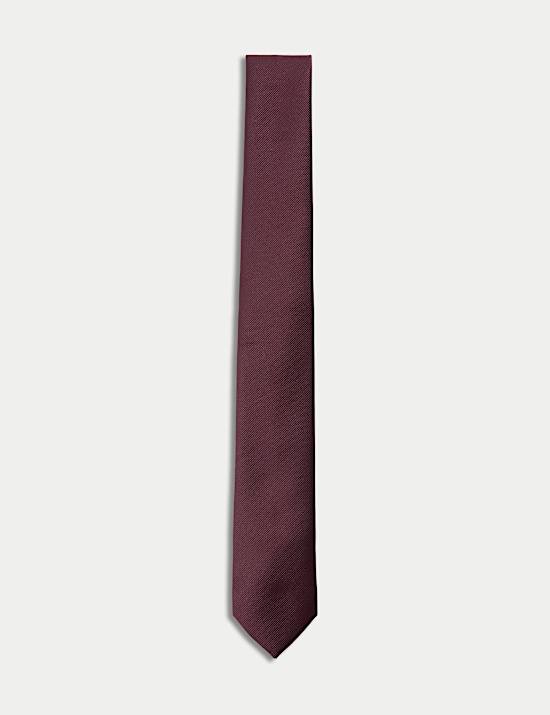 Corbata lisa estrecha lavable a máquina