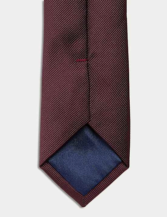 Cravate fine unie lavable en machine