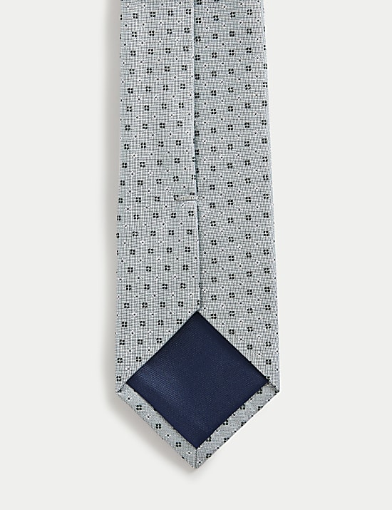 Pure Silk Geometric Tie