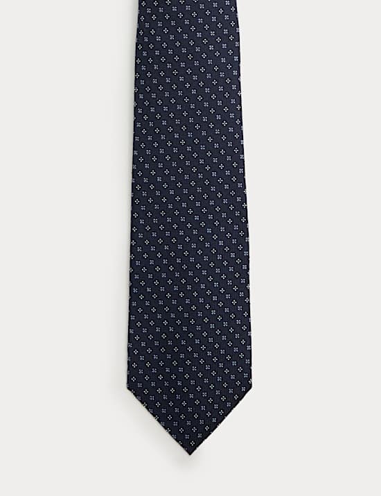 Pure Silk Geometric Tie