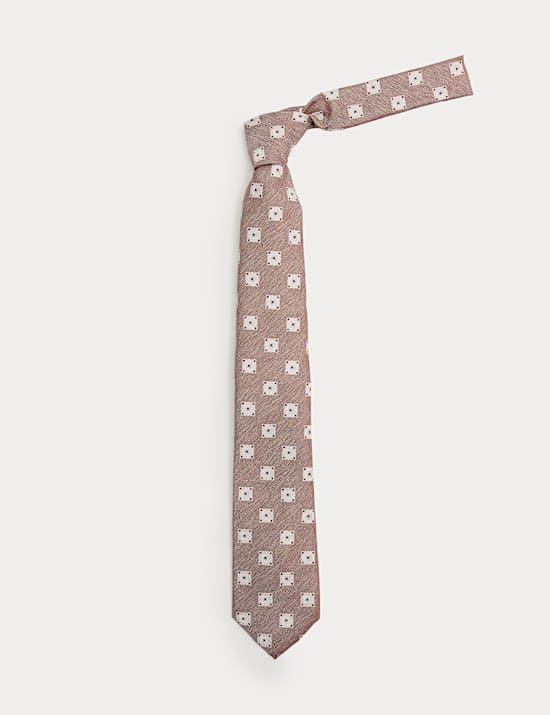 Medallion Print Tie