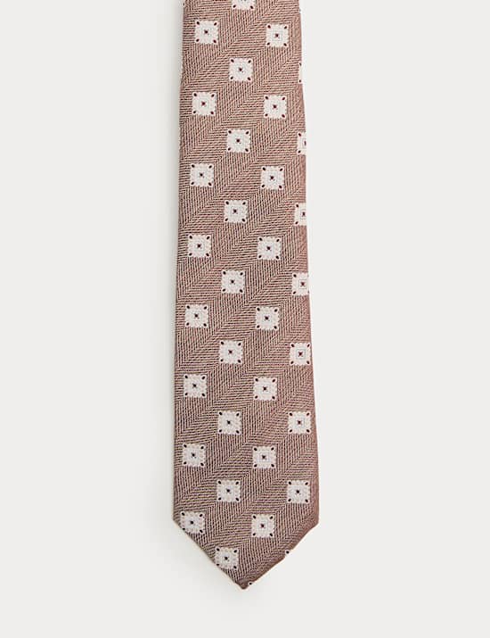 Medallion Print Tie