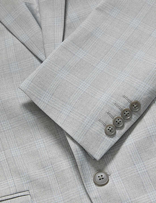 Tailored Fit Check Suit Jacket