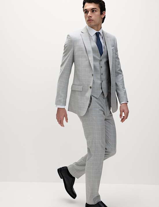 Tailored Fit Check Waistcoat