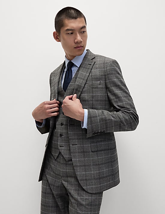 Regular Fit Check Jacket