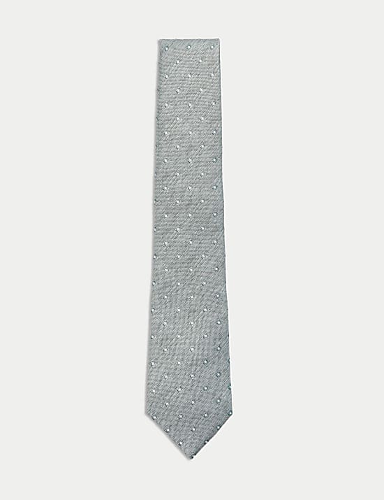 Geometric Pure Silk Tie