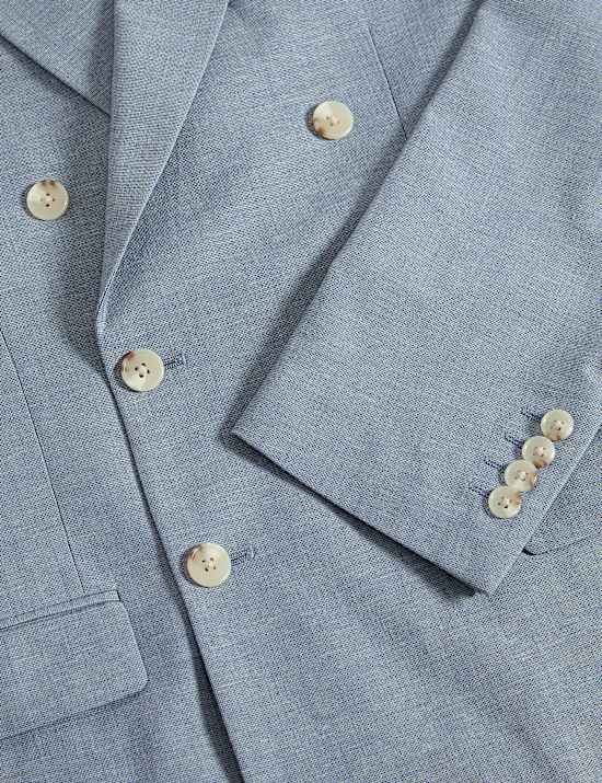 Slim Fit Double Breasted Suit Jacket