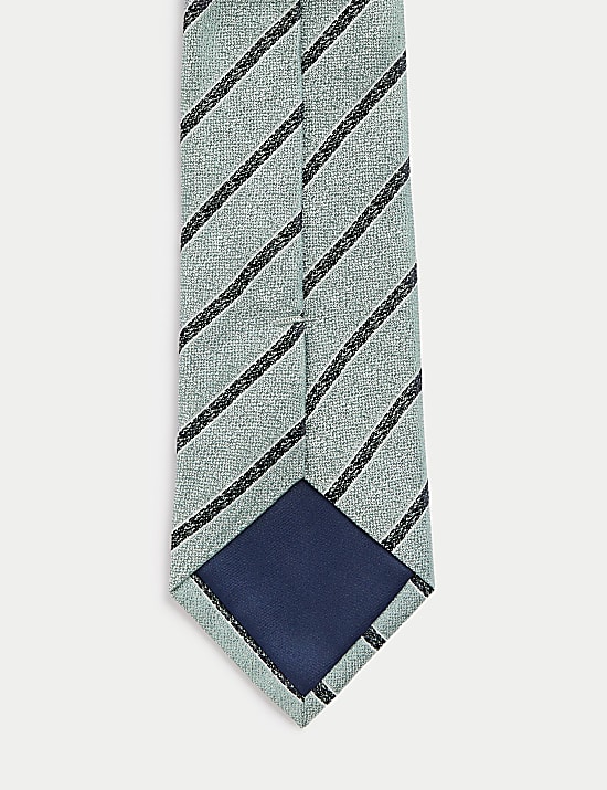 Pure Silk Striped Tie
