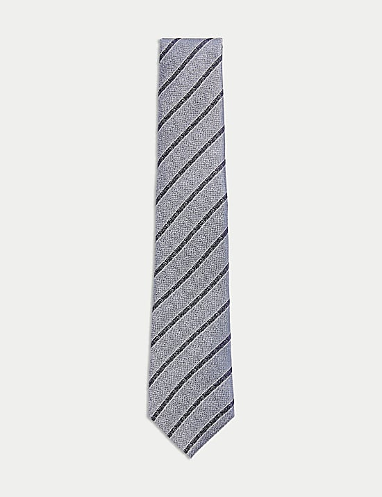 Pure Silk Striped Tie