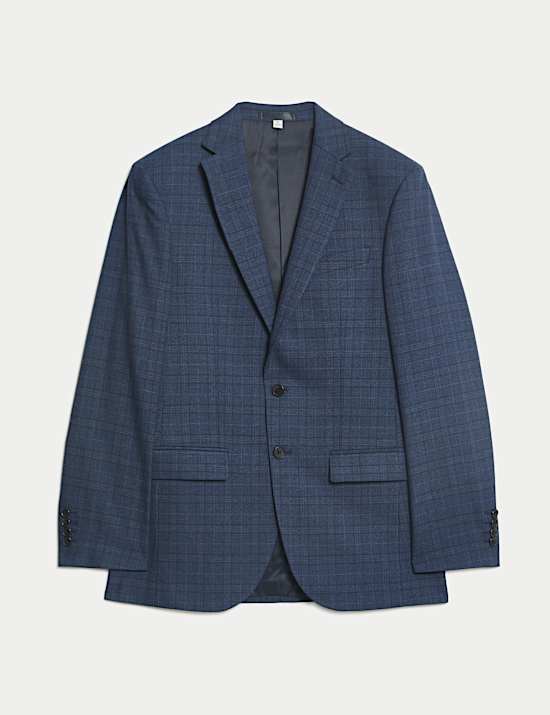Slim Fit Check Suit Jacket