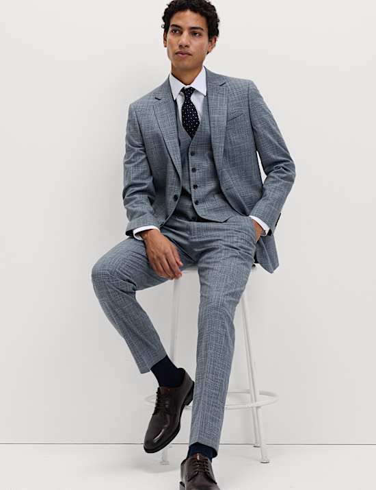 Regular Fit Check Waistcoat