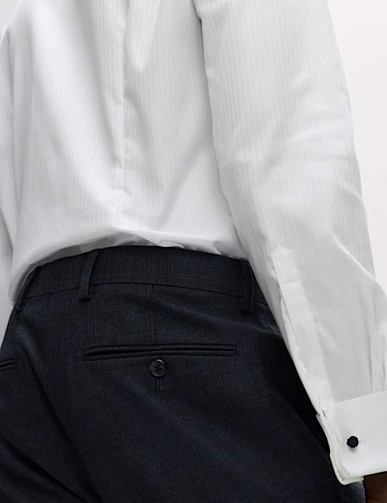 Skinny Fit Checked Trousers