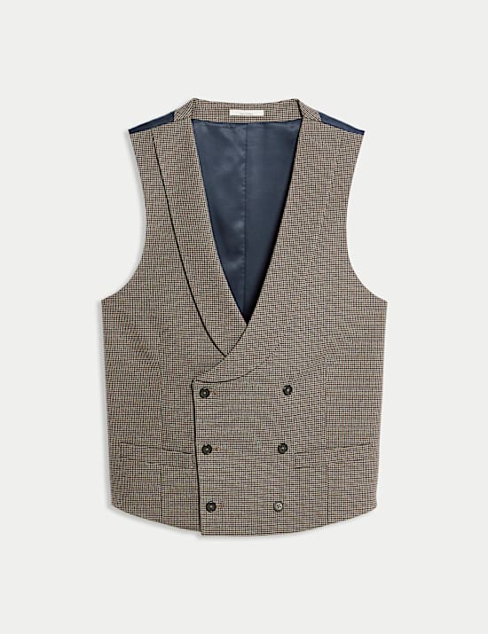 Regular Fit Puppytooth Waistcoat