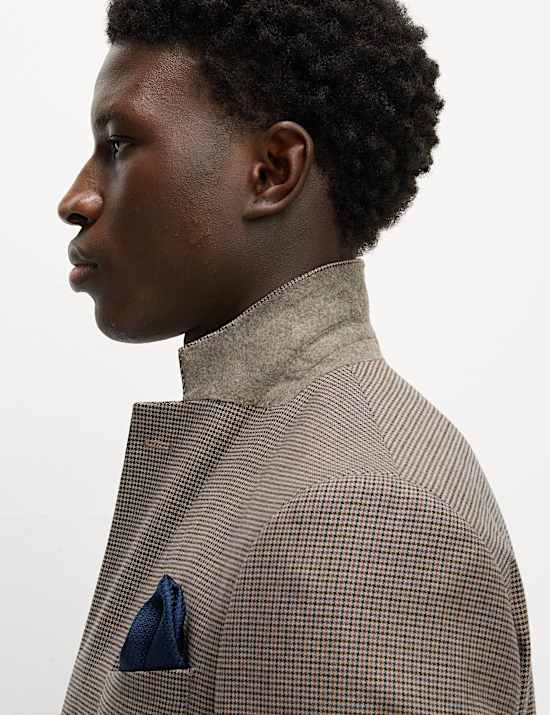 Regular Fit Puppytooth Suit Jacket