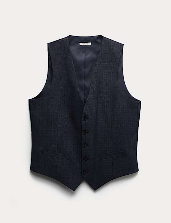 Textured Stretch Waistcoat