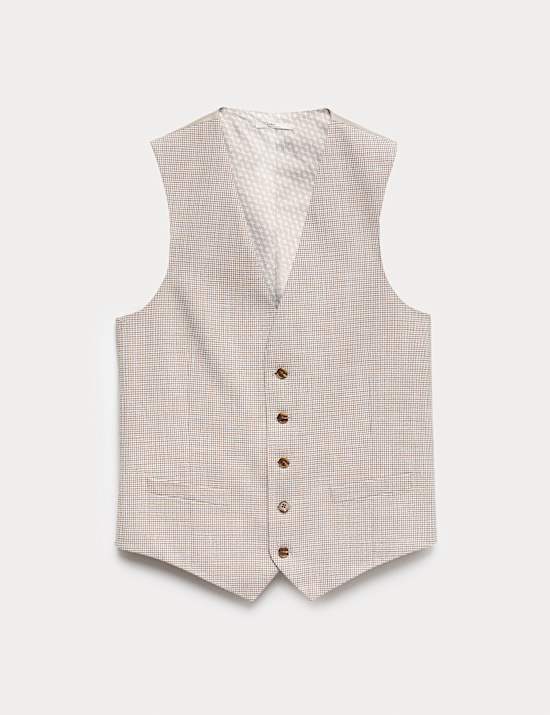 Taliored Fit Check Waistcoat