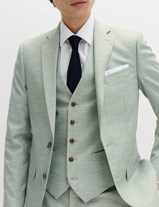 Strukturierte Weste mit Stretch-Anteil