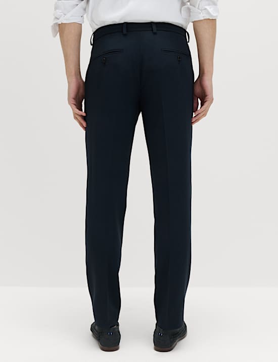 Auf Figur geschnittene Flatfront-Hose mit Stretchanteil
