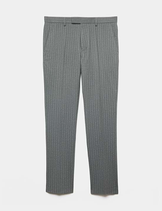 Slim Fit Pin Stripe Suit Trousers