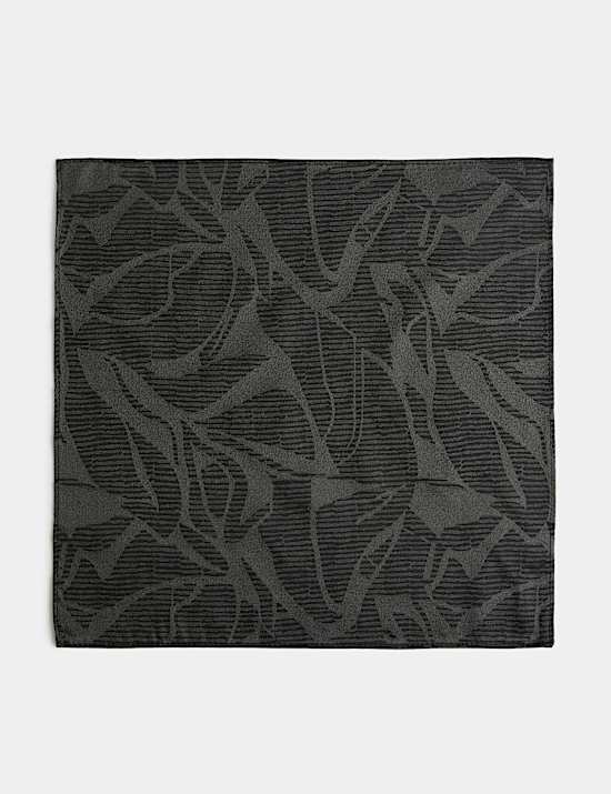 Pure Silk Floral Pocket Square