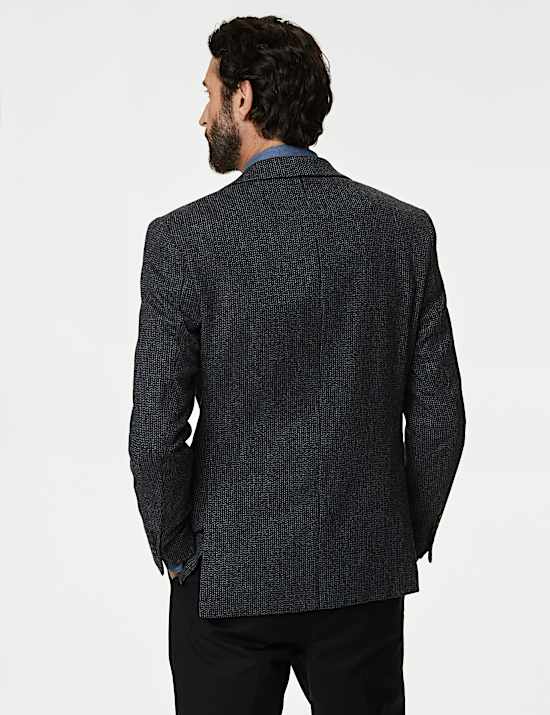 Wool Rich Textured Blazer