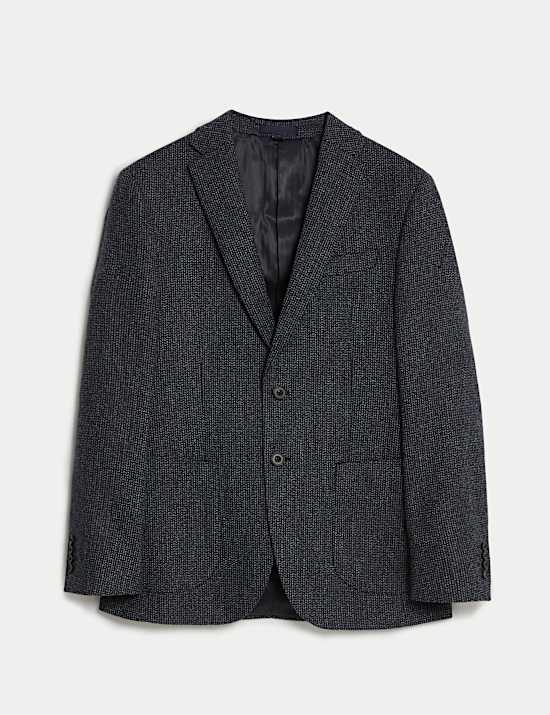 Wool Rich Textured Blazer