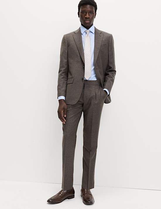 Regular Fit British Pure Wool Suit Jacket