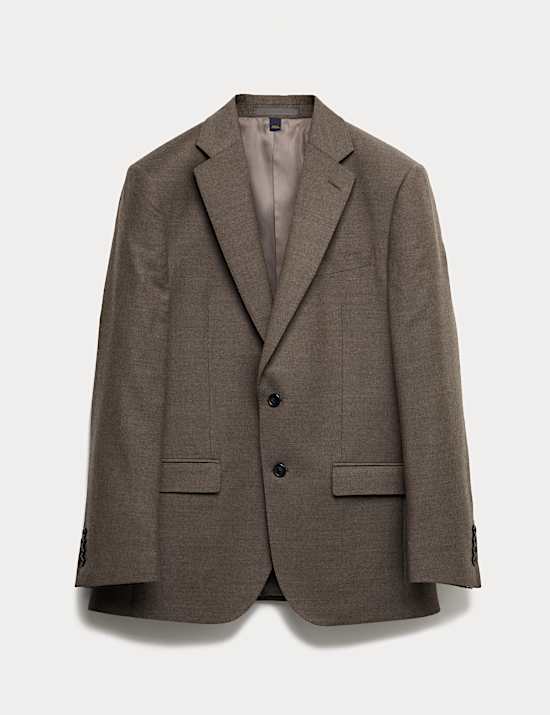 Regular Fit British Pure Wool Suit Jacket