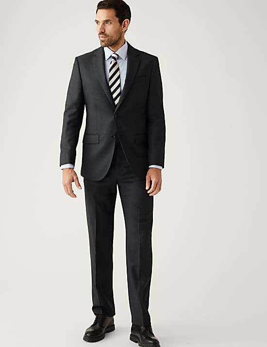 Regular Fit Pure Wool Suit Jacket