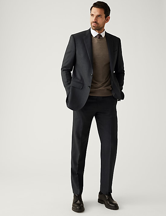Regular Fit Pure Wool Suit Jacket