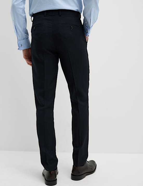 Slim Fit Pure Wool Suit Trousers