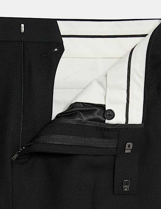 Slim Fit Pure Wool Suit Trousers