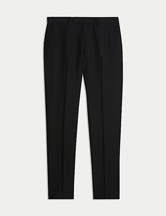 Slim Fit Pure Wool Suit Trousers