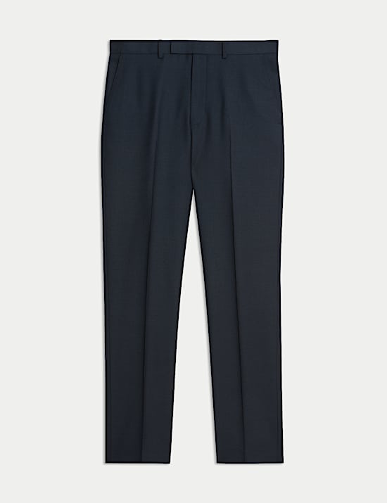 Regular Fit Pure Wool Suit Trousers